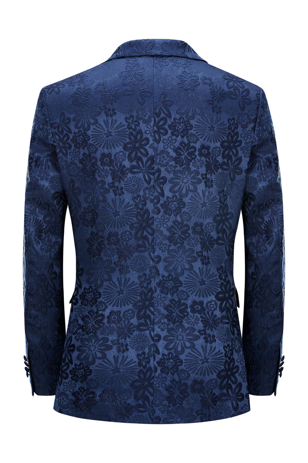 Peak Lapel Black Jacquard Costumes de bal pour hommes - Image 9