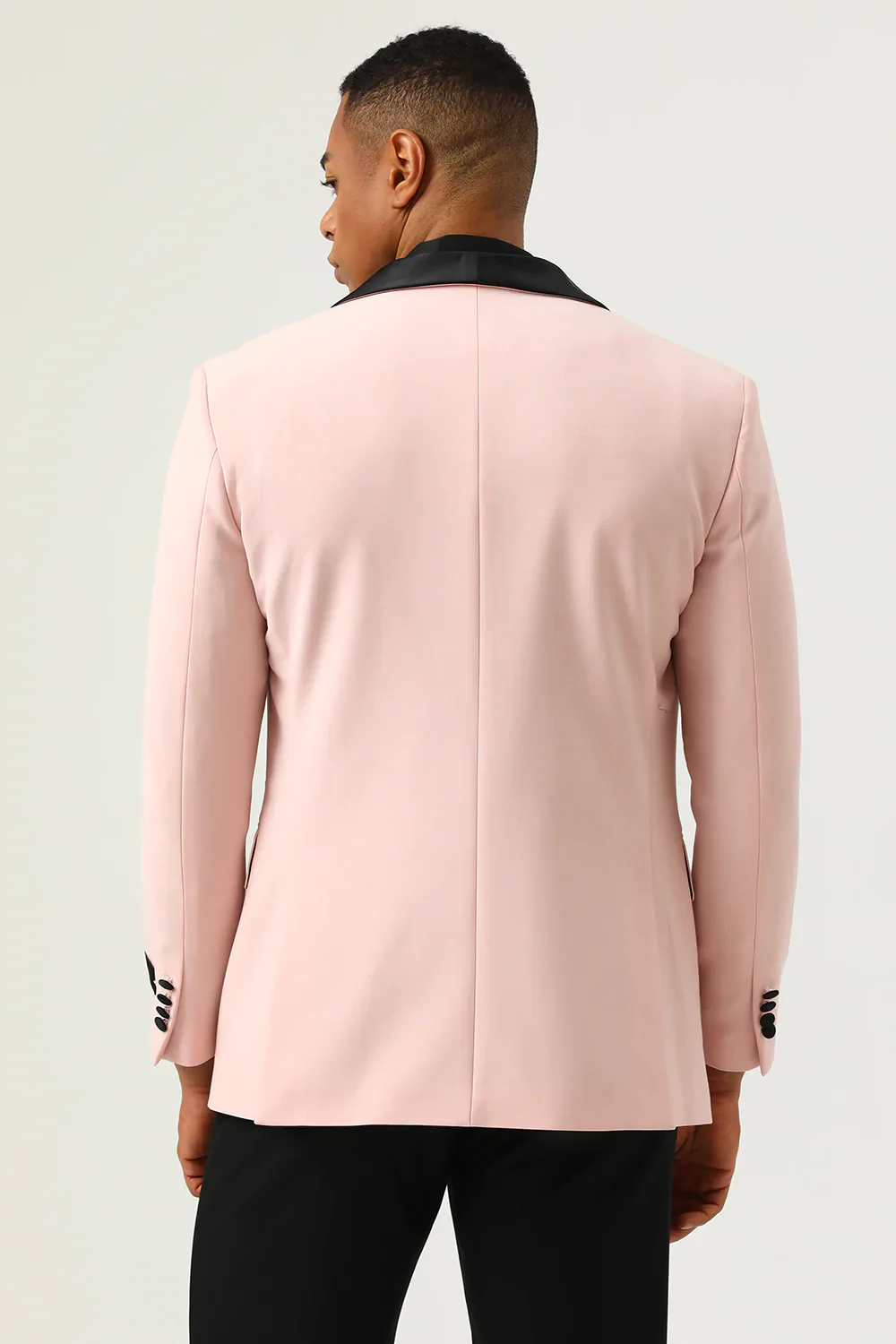 Pink Shaw Lapel 3 pièces Costumes de bal pour hommes - Image 3