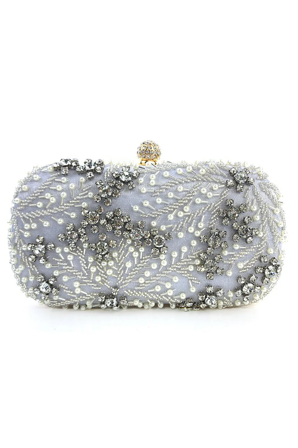 Pochette du soir perlée noire - Image 8