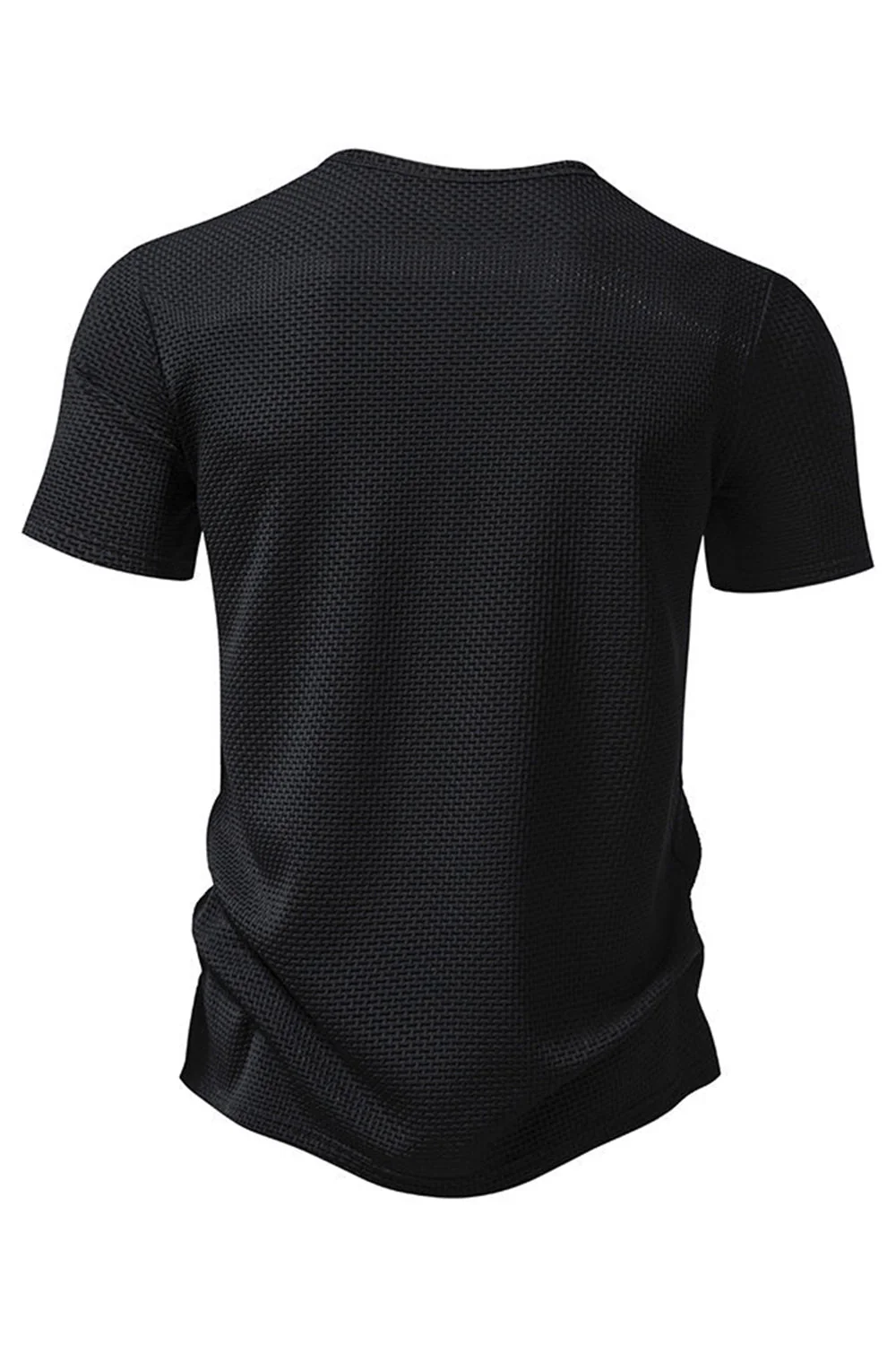 Boutons Été Manches Courtes Blanc T-shirt décontracté pour hommes - Image 8