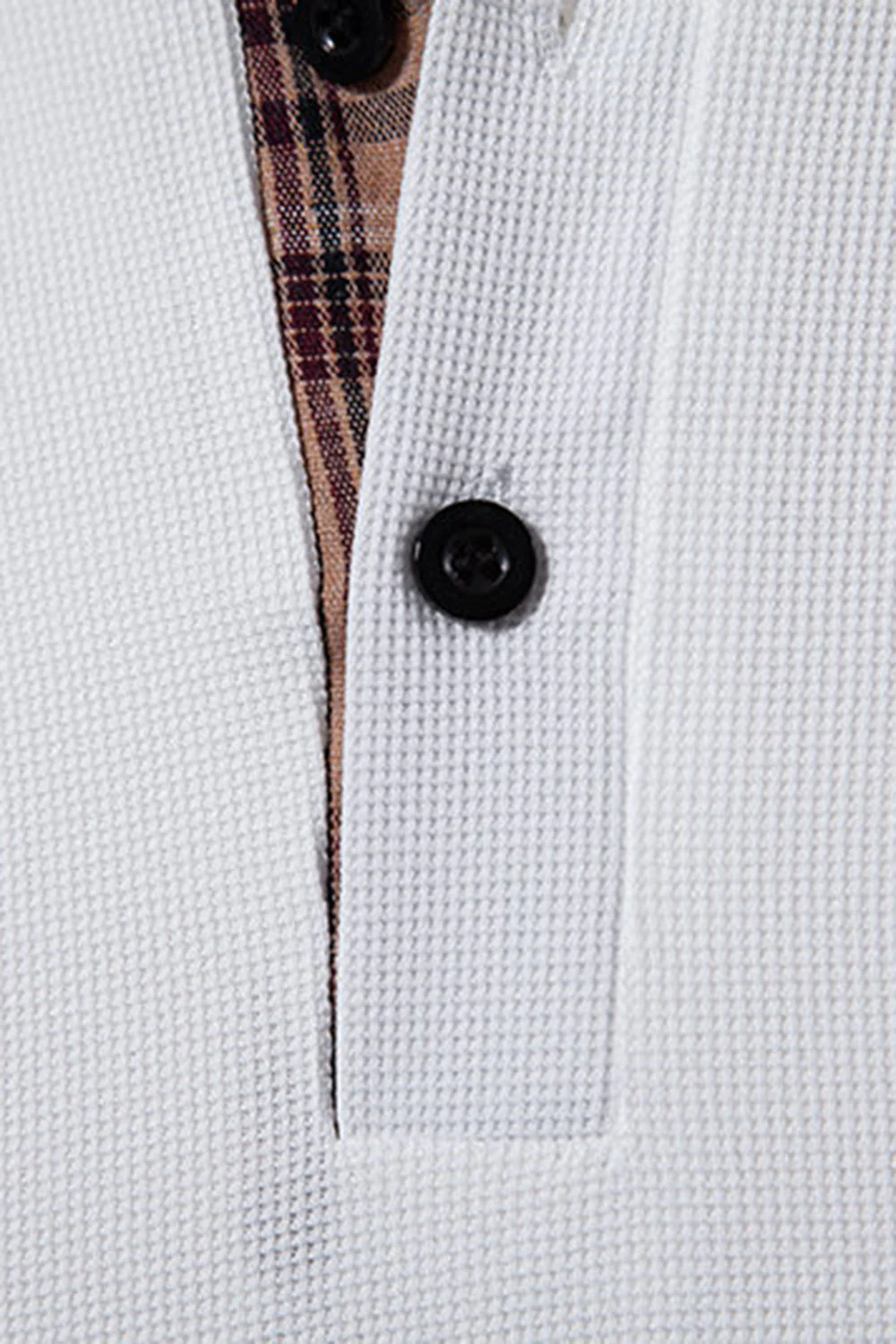 Polo décontracté en coton blanc à manches courtes pour hommes - Image 5