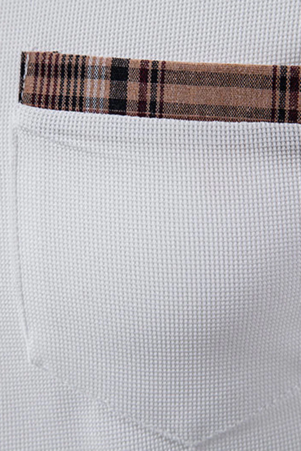Polo décontracté en coton blanc à manches courtes pour hommes - Image 6