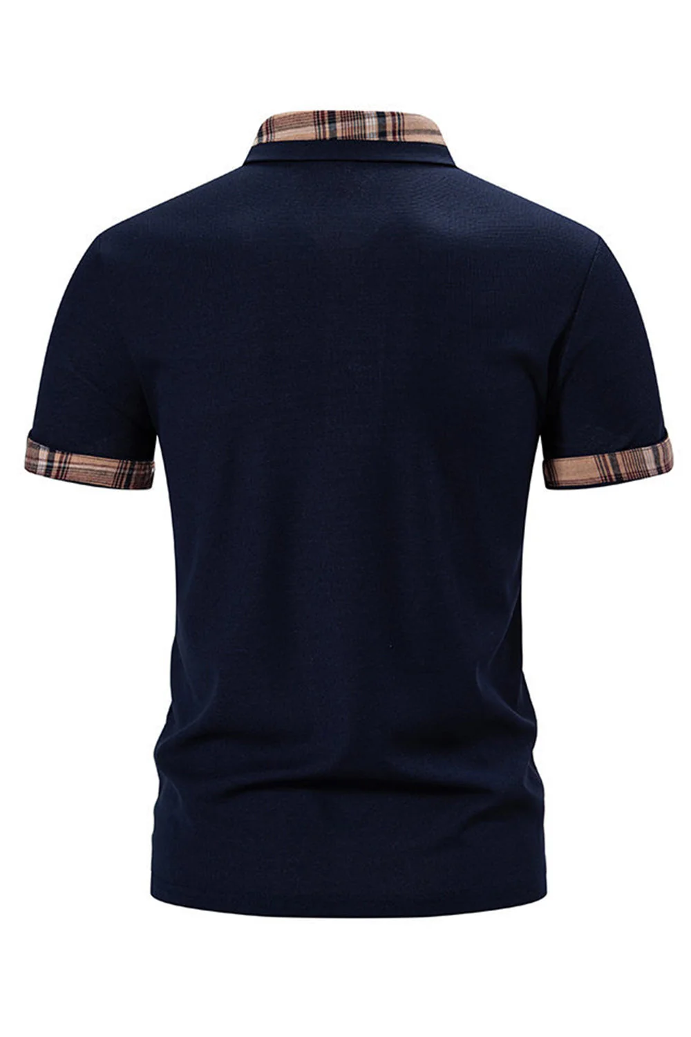 Polo décontracté en coton blanc à manches courtes pour hommes - Image 8