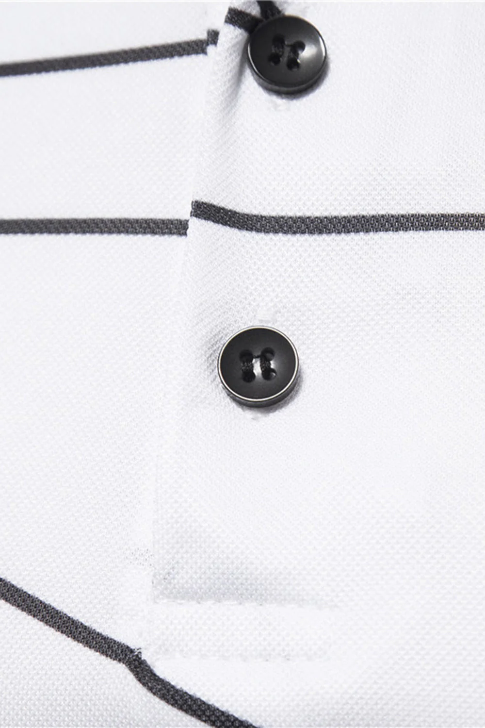 Polo homme à manches courtes imprimé motif blanc - Image 5