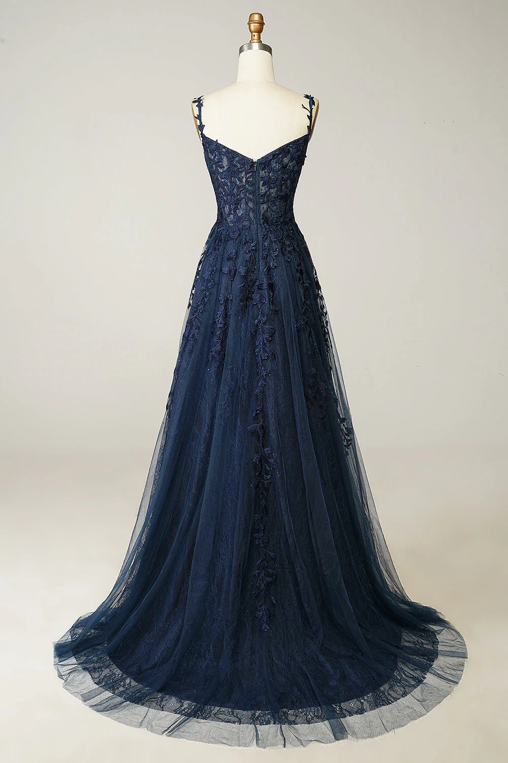 Purple Off the Shoulder Long Prom Robe de bal avec appliques - Image 8