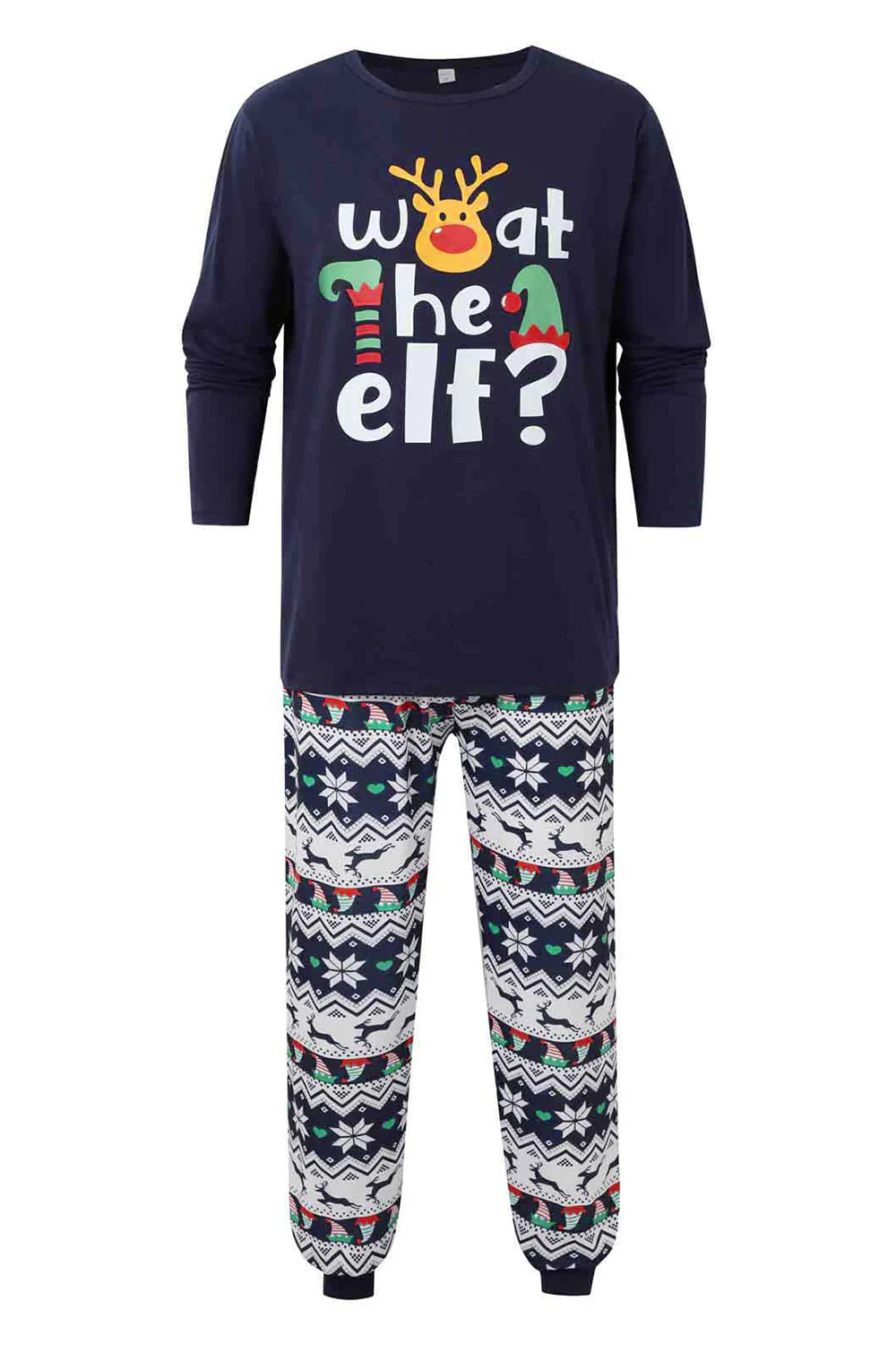 Pyjama assorti familial imprimé renne marine - Image 3