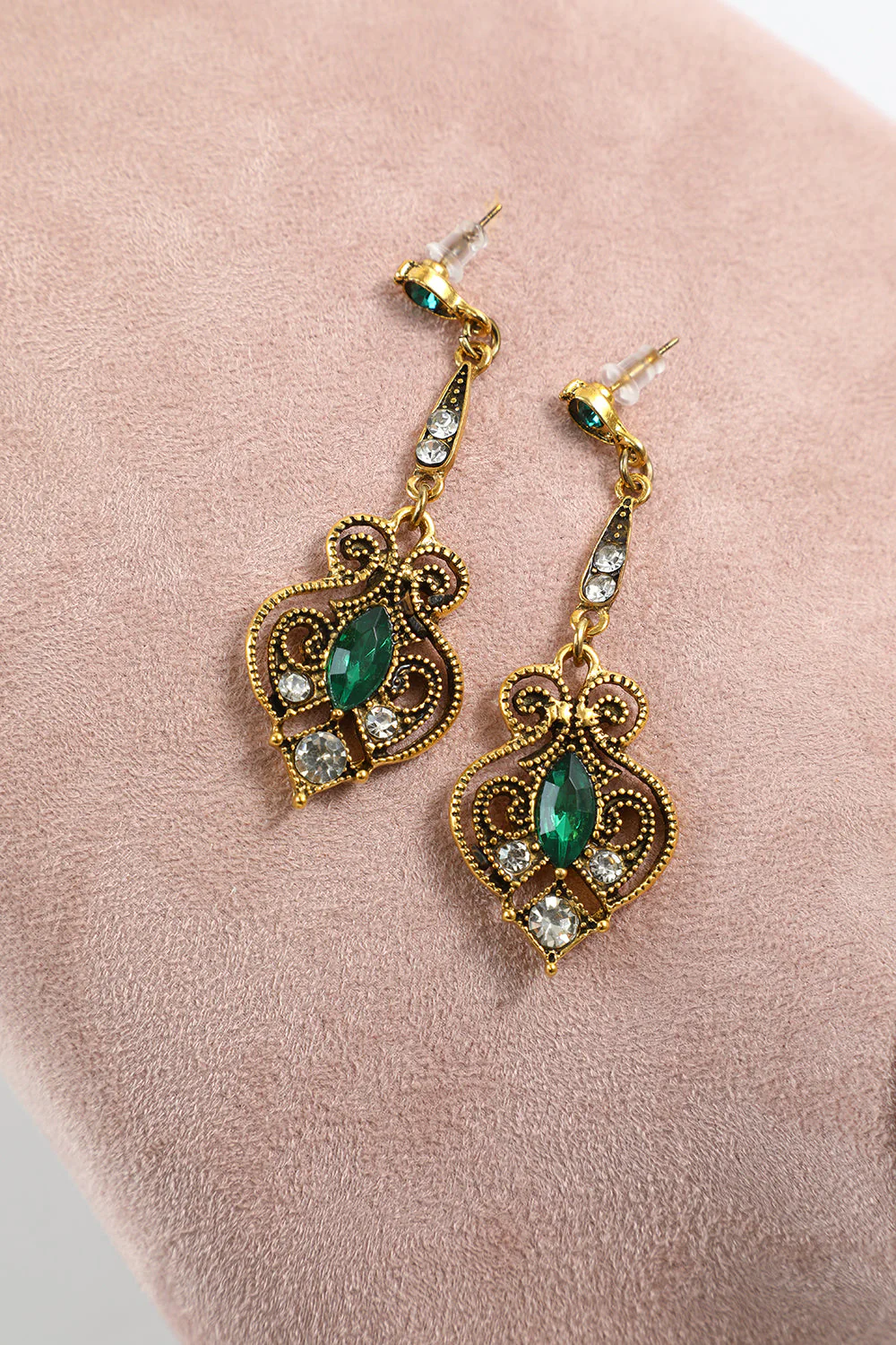 Quatre pièces vertes Ensemble d’accessoires de fête des années 20 - Image 5