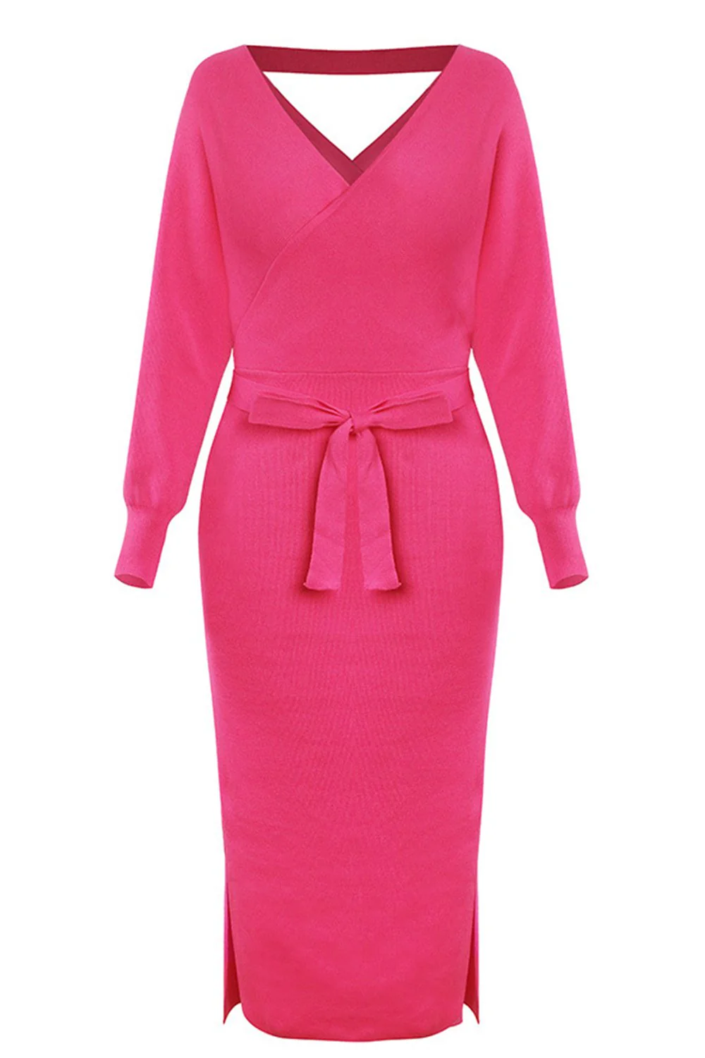 Robe Bodycon tricotée noire - Image 12
