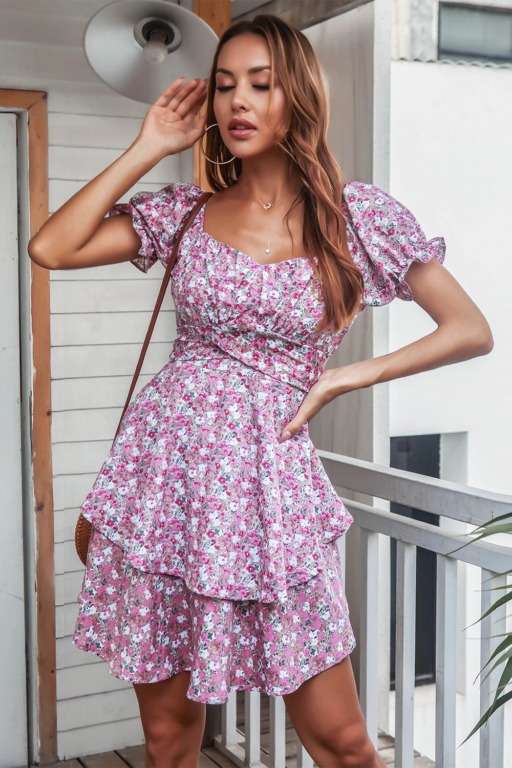 Robe Boho d’été bleue florale - Image 10