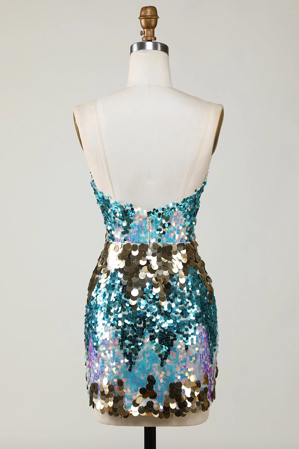 Robe courte Moulante à paillettes scintillante - Image 2