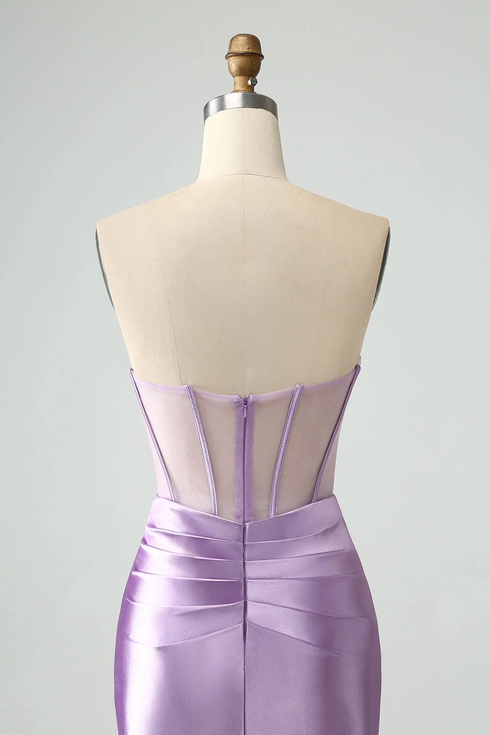 Robe courte moulante moulante sans bretelles vert foncé - Image 11