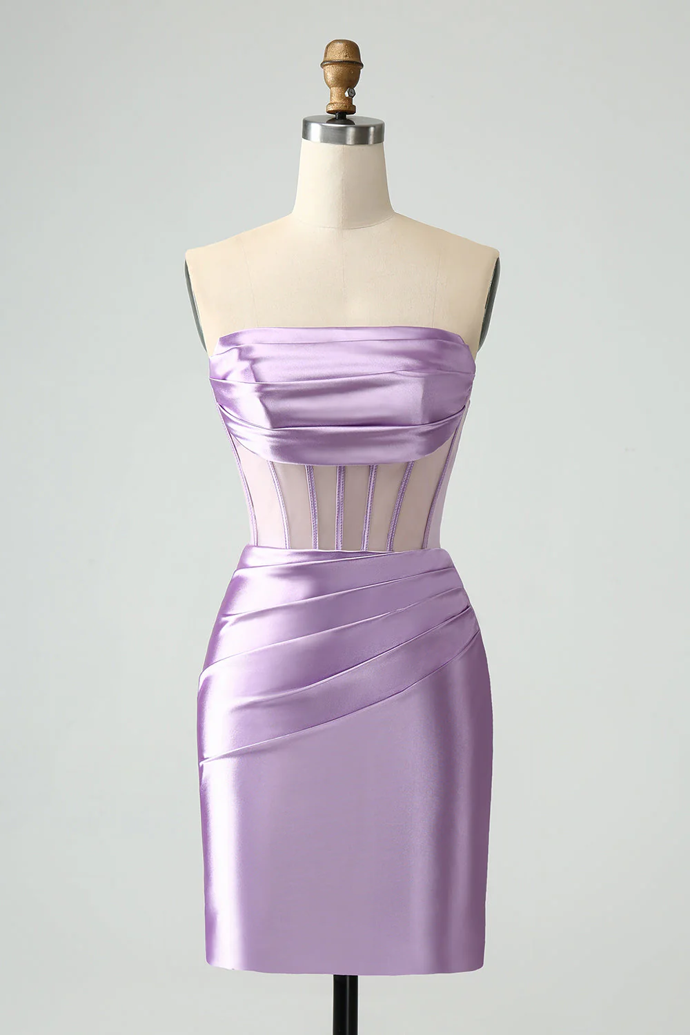 Robe courte moulante moulante sans bretelles vert foncé - Image 7