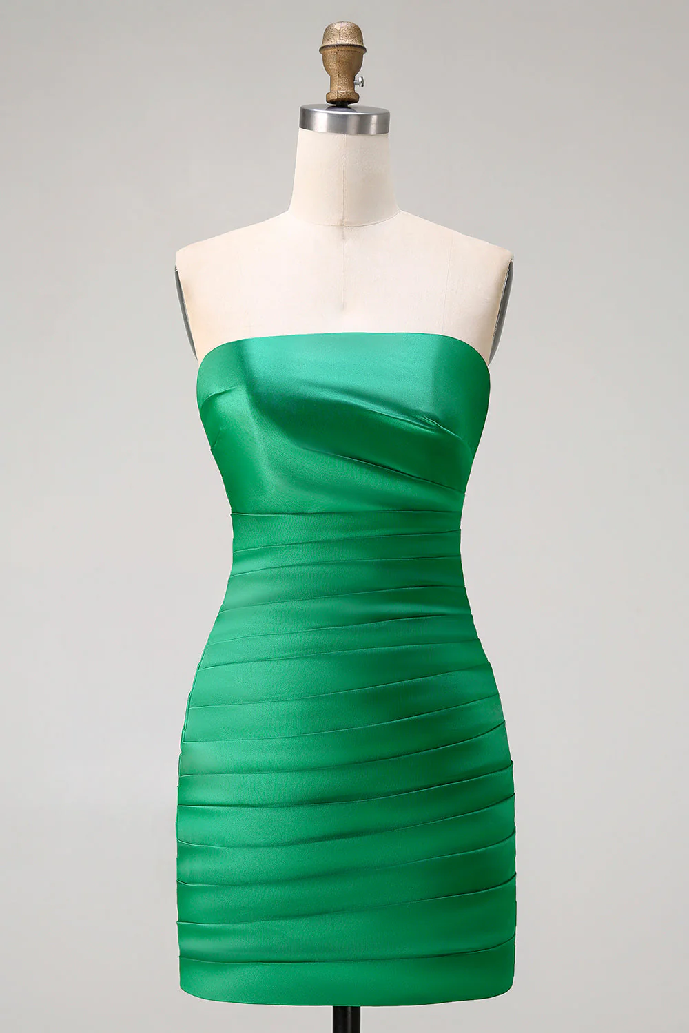 Robe de bal de promo A Line, sans bretelles en ligne A 2 pièces, avec fente - Image 4