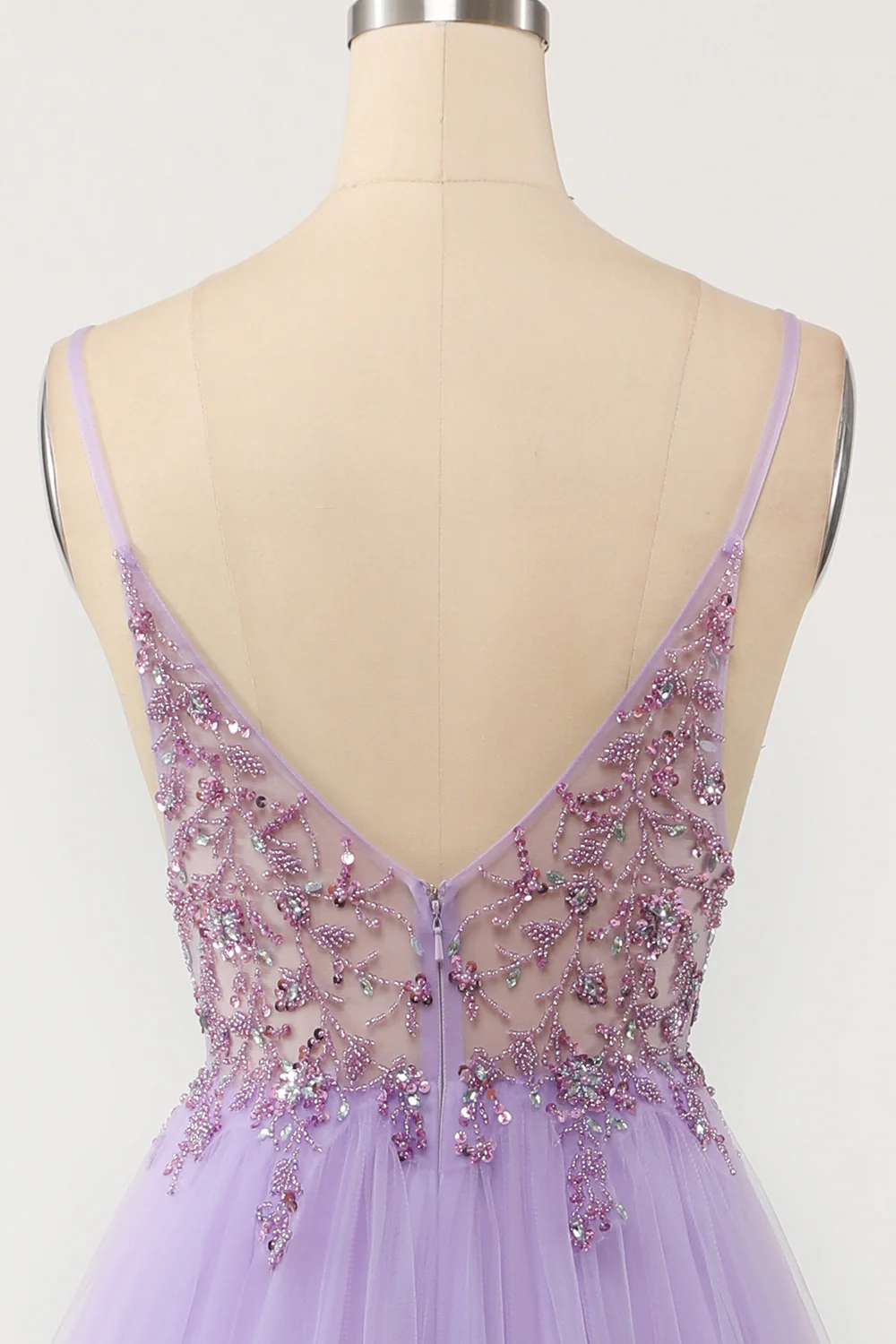 Robe de bal bleu clair en tulle - Image 10
