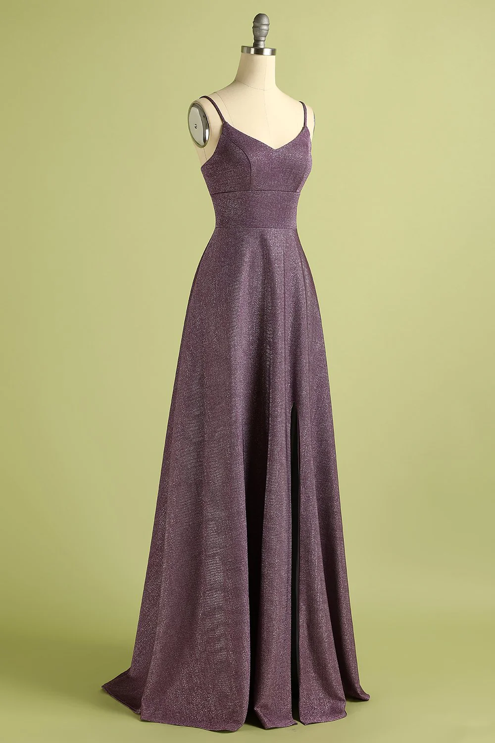 Robe de bal longue en satin - Image 3