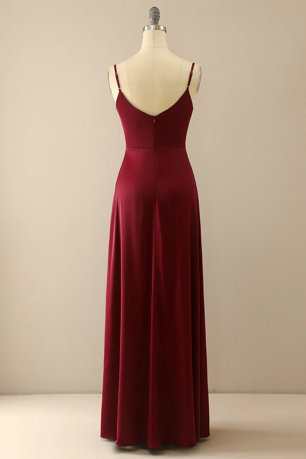 Robe de Bal Longue Simple Vert Foncé - Image 8