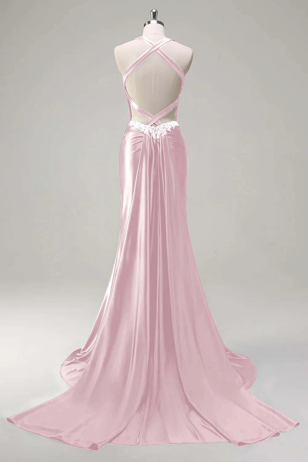 Robe de soirée scintillante vert foncé sirène dos nu corset à paillettes - Image 24
