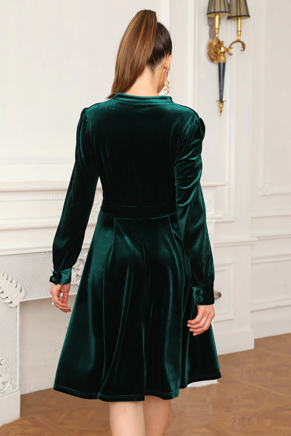 Robe de cocktail en velours à vente flash (1 pièce - Style et couleur aléatoires) - Image 11