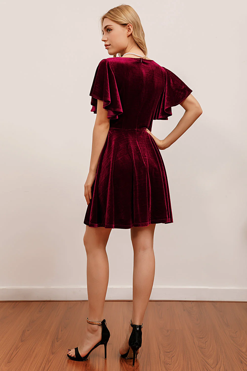 Robe de cocktail en velours à vente flash (1 pièce - Style et couleur aléatoires) - Image 7