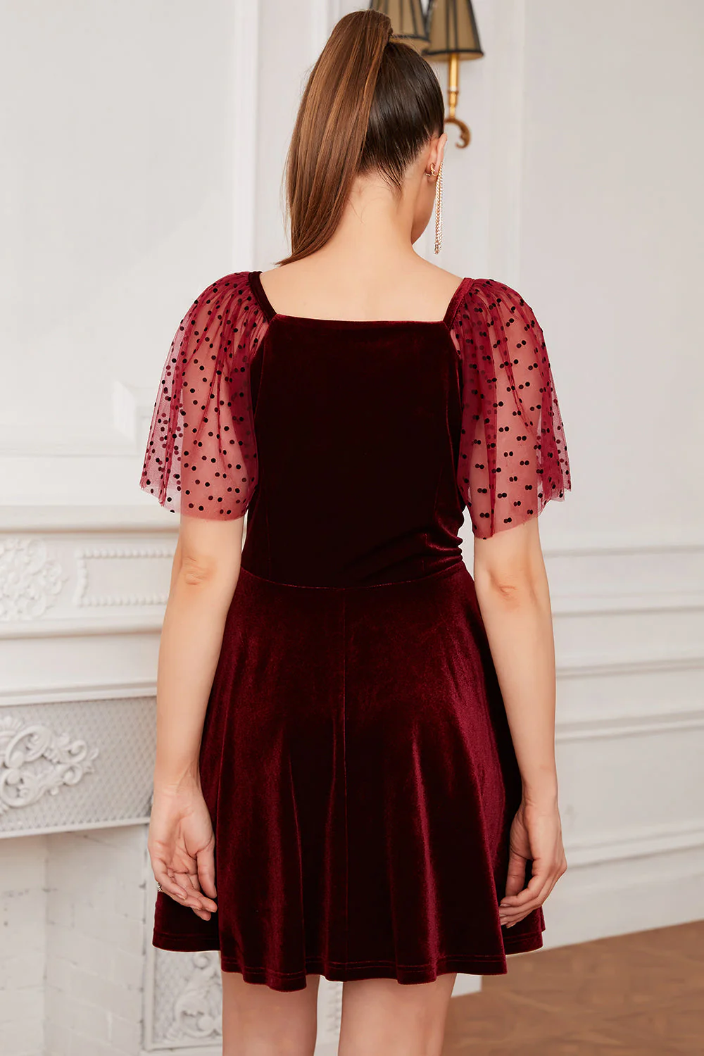 Robe de cocktail en velours à vente flash (1 pièce - Style et couleur aléatoires) - Image 9