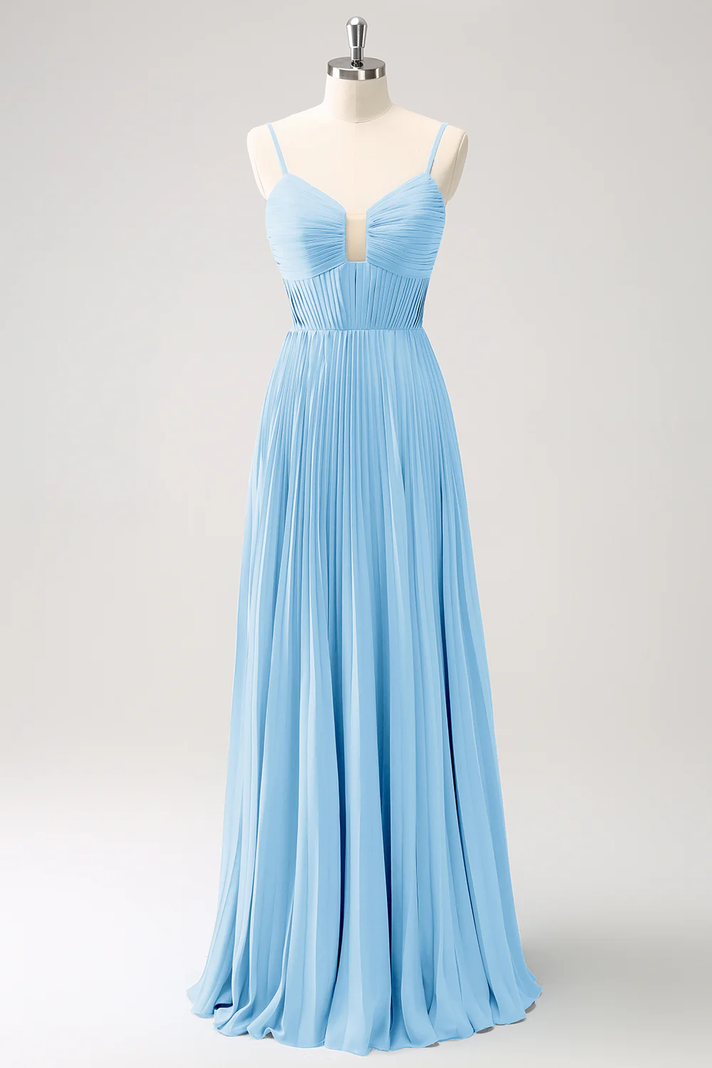 Robe de demoiselle d’honneur à bretelles spaghetti trapèze Eucalyptus - Image 17