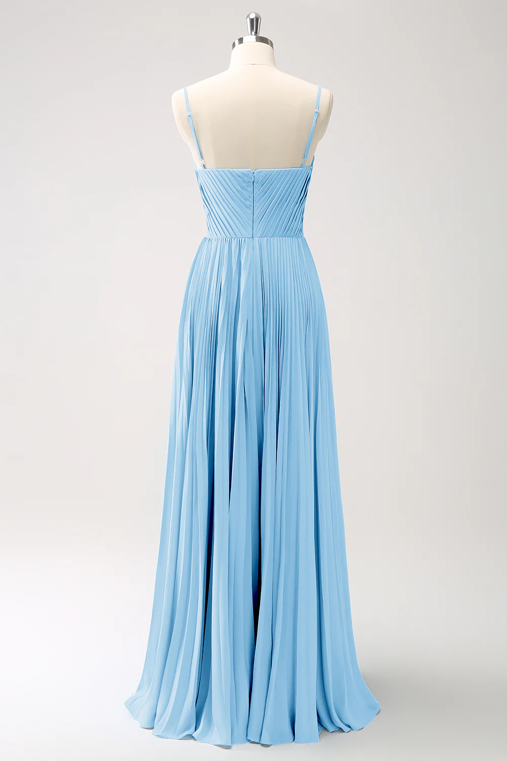 Robe de demoiselle d’honneur à bretelles spaghetti trapèze Eucalyptus - Image 18