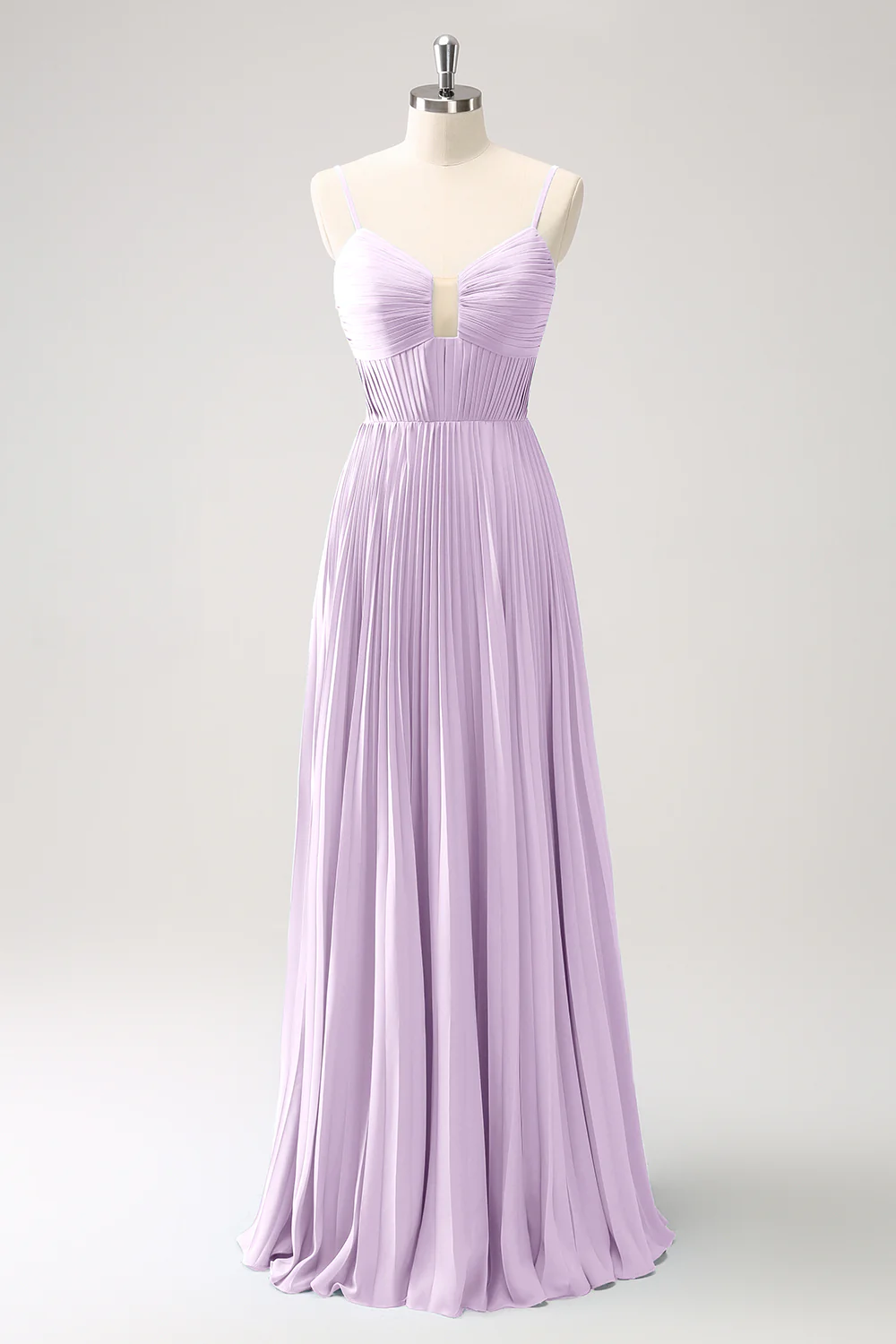 Robe de demoiselle d’honneur à bretelles spaghetti trapèze Eucalyptus - Image 5