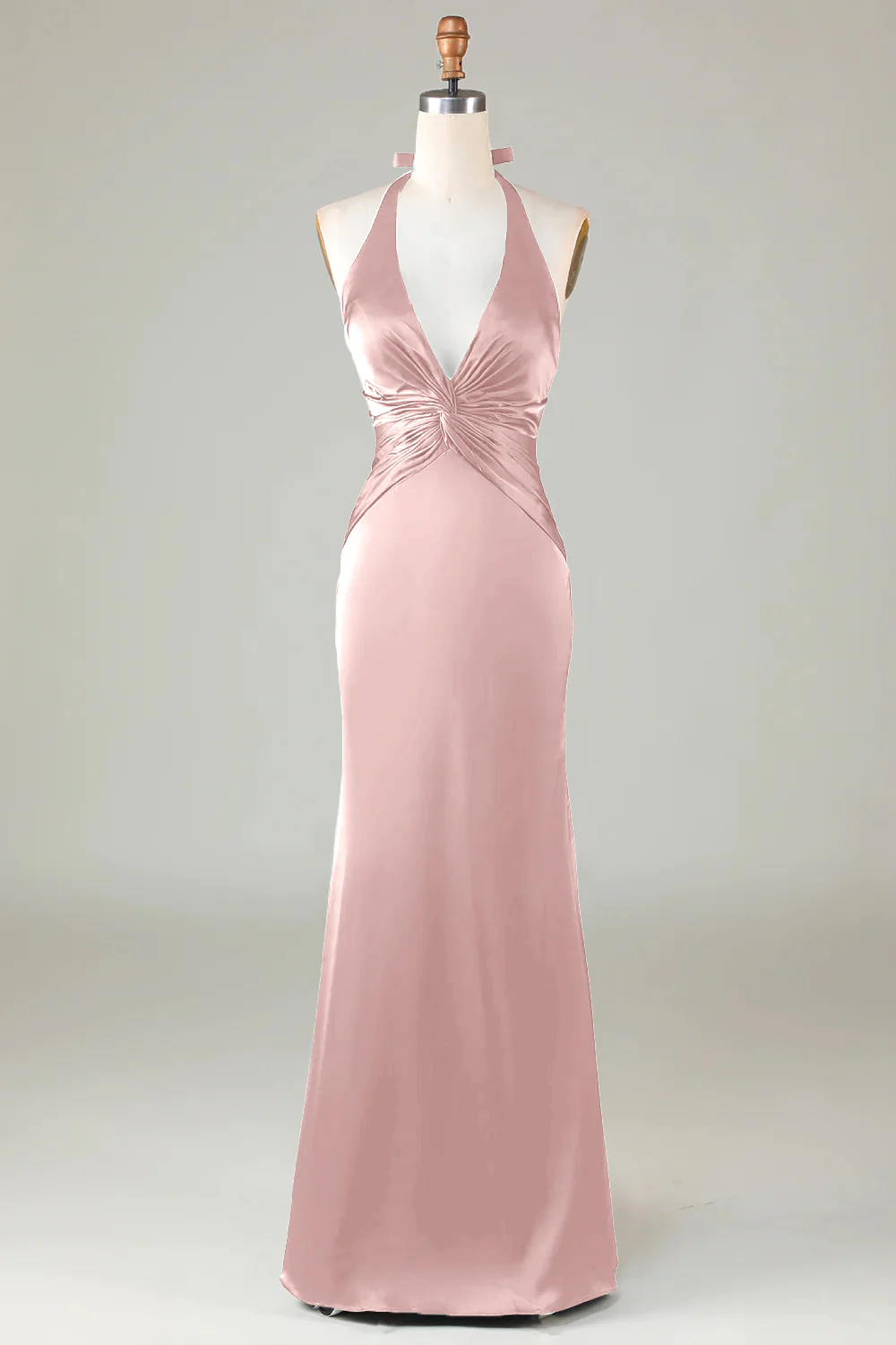 Robe de demoiselle d’honneur vert foncé Licol sirène - Image 15