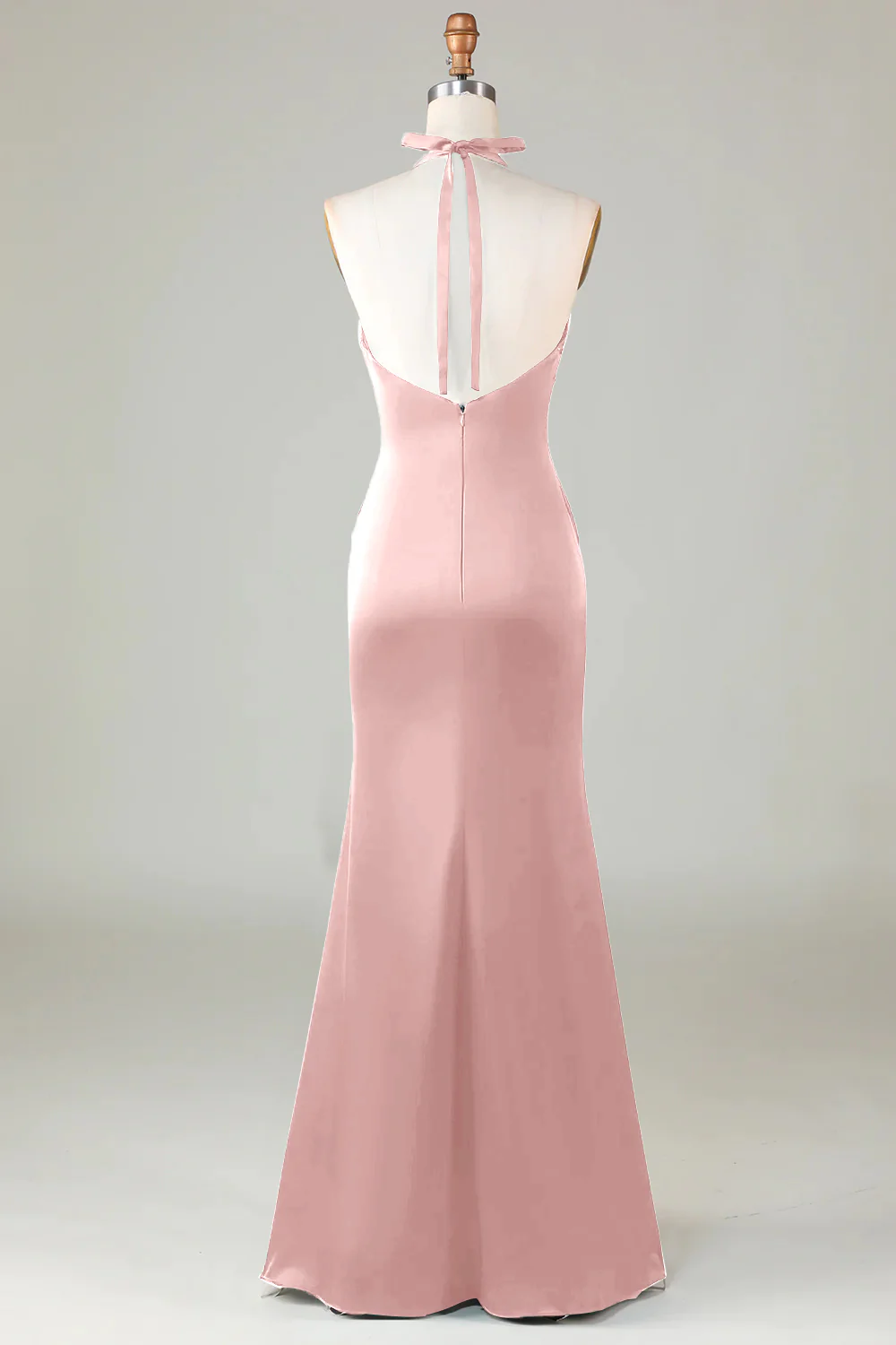 Robe de demoiselle d’honneur vert foncé Licol sirène - Image 16
