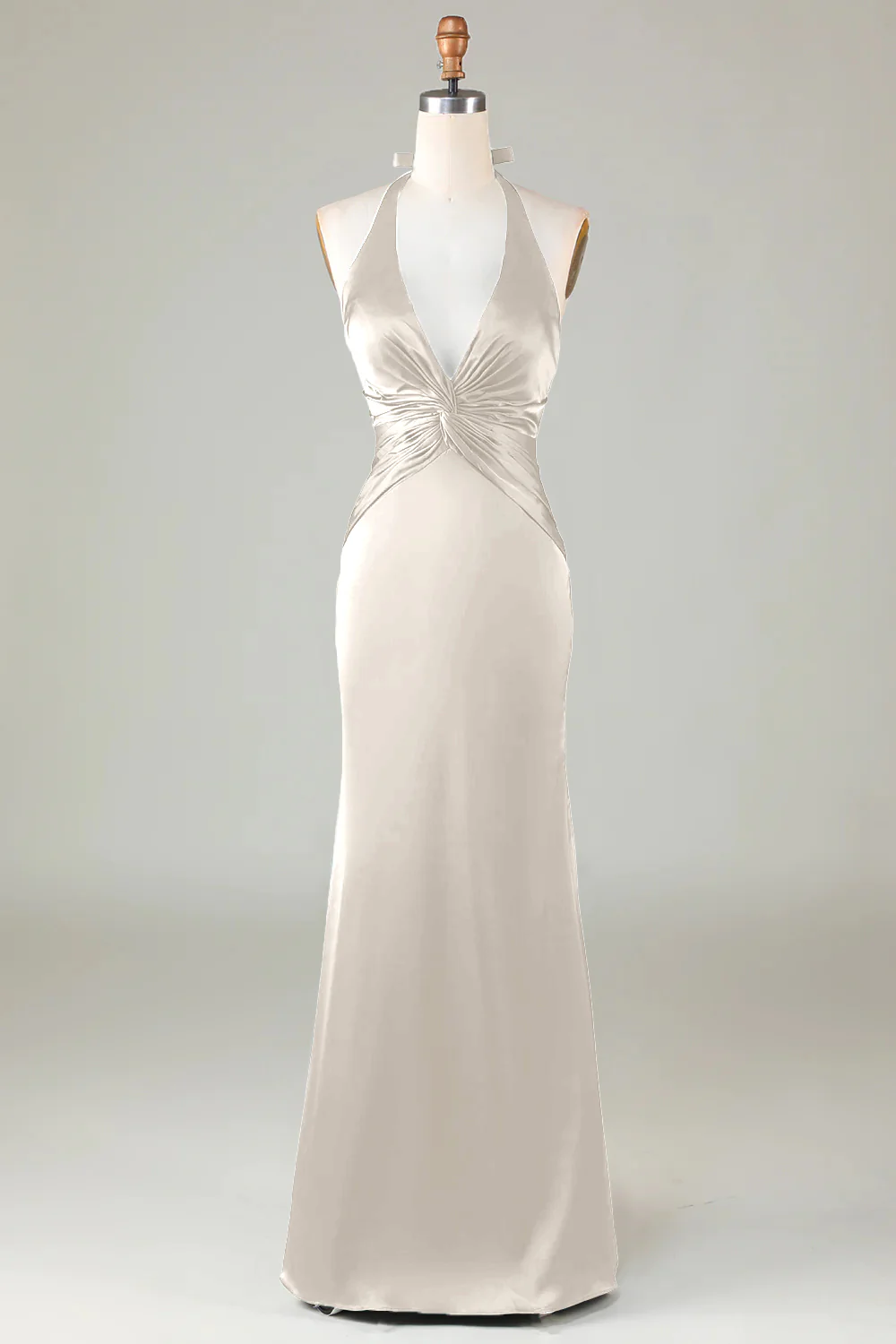 Robe de demoiselle d’honneur vert foncé Licol sirène - Image 21