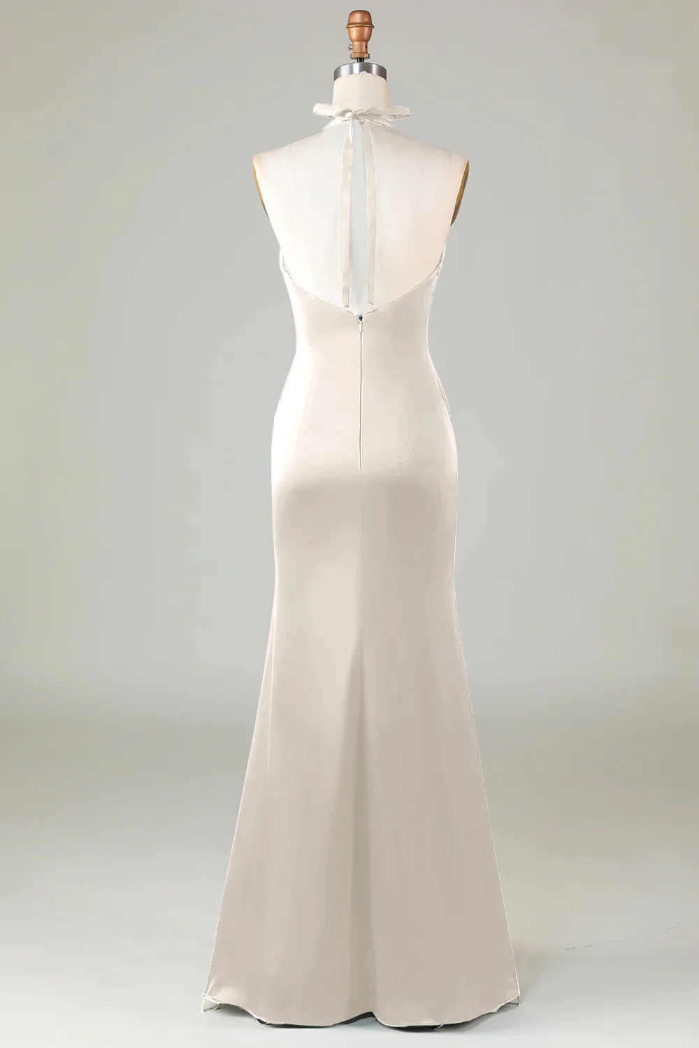 Robe de demoiselle d’honneur vert foncé Licol sirène - Image 22