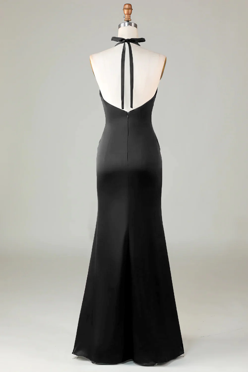 Robe de demoiselle d’honneur vert foncé Licol sirène - Image 24