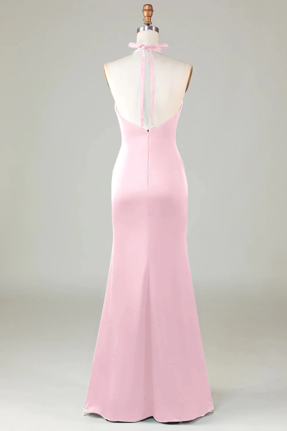Robe de demoiselle d’honneur vert foncé Licol sirène - Image 8