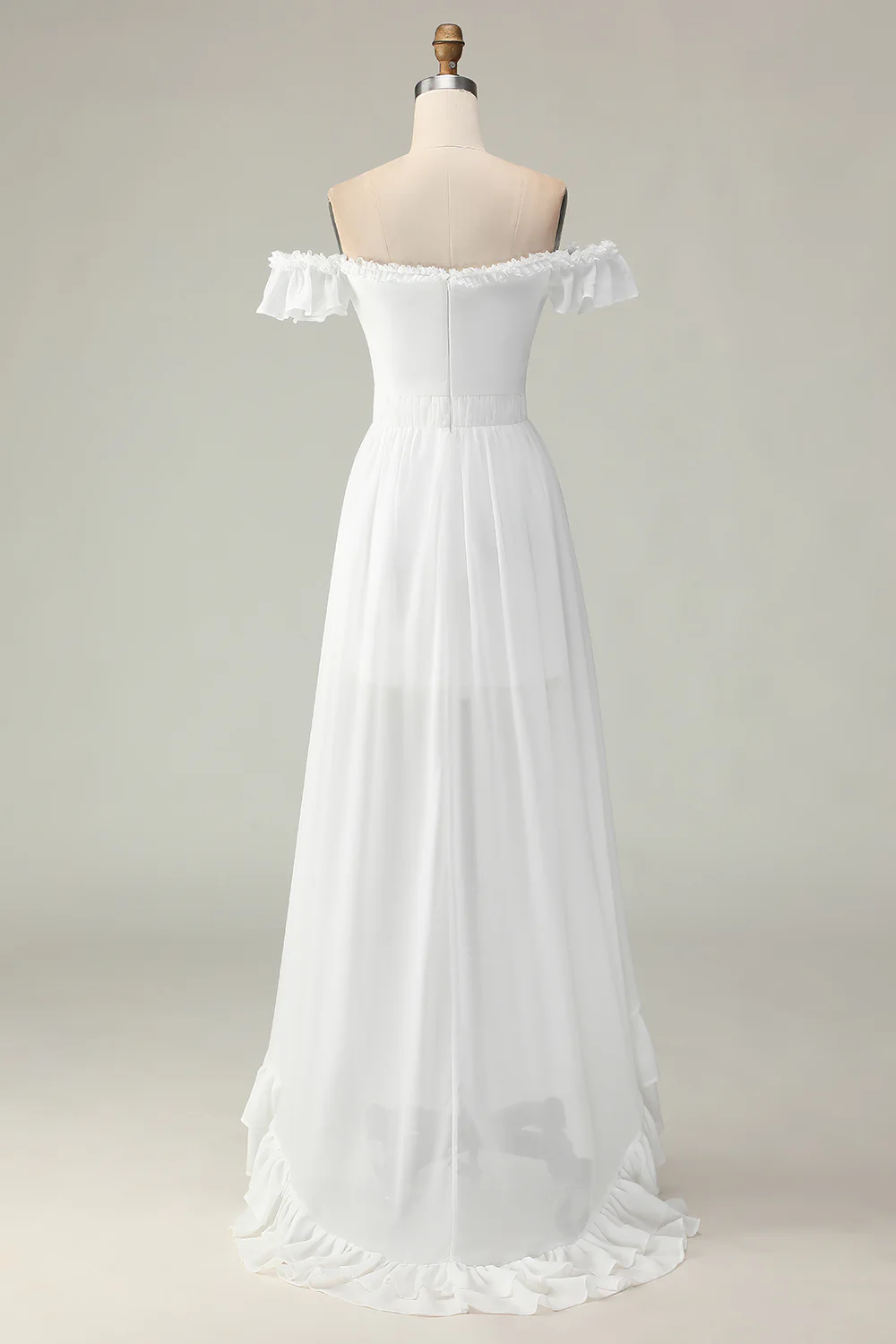 Robe bohème à volants et épaules dénudées - Image 4