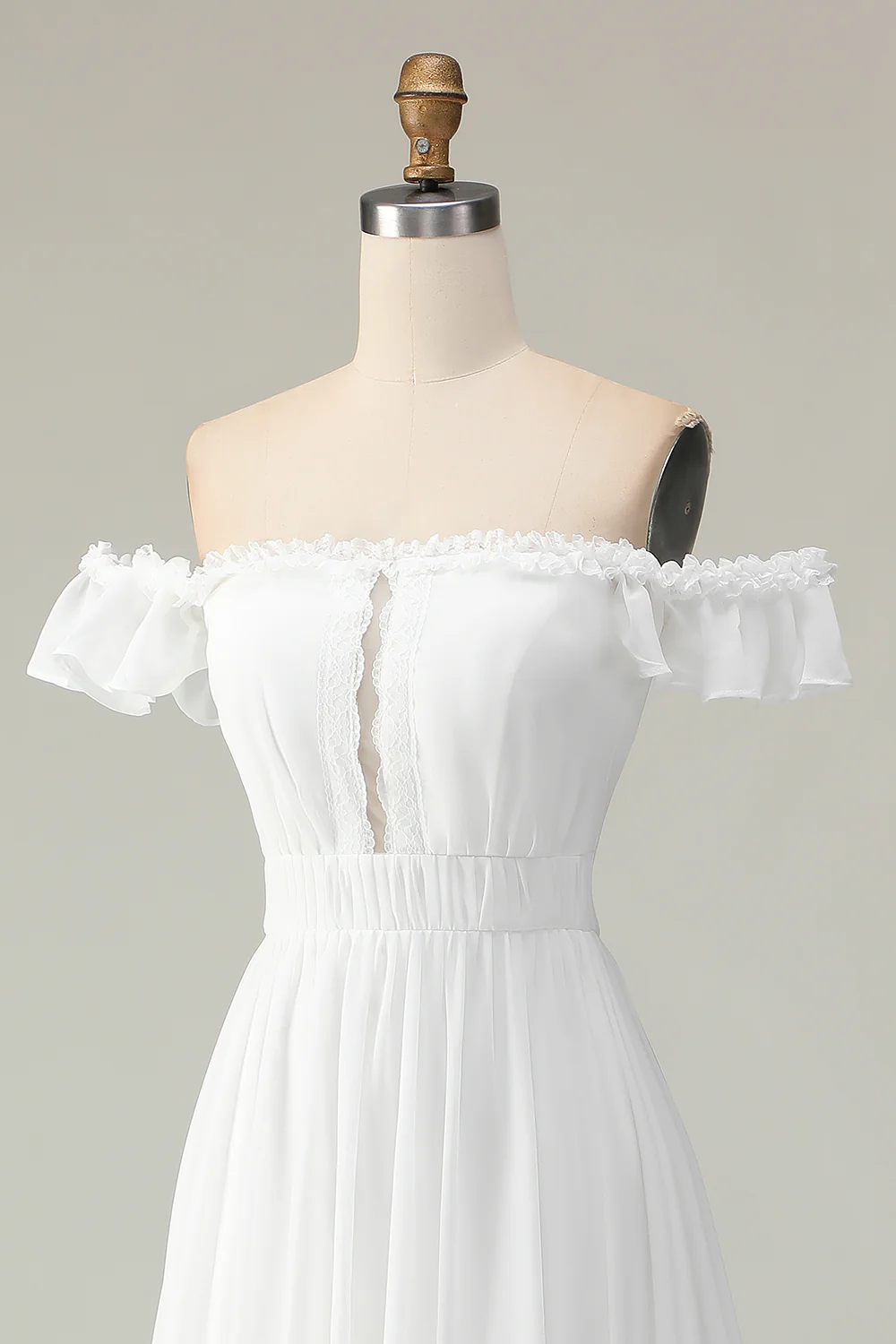 Robe bohème à volants et épaules dénudées - Image 8
