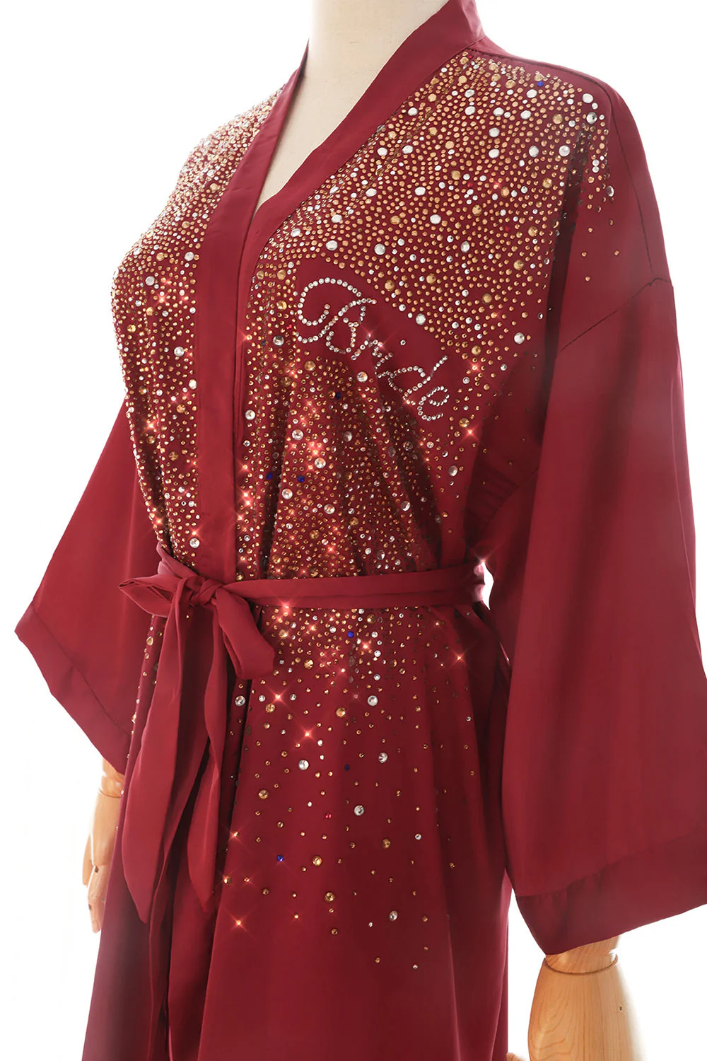 Robe de mariée noire scintillante avec strass - Image 6
