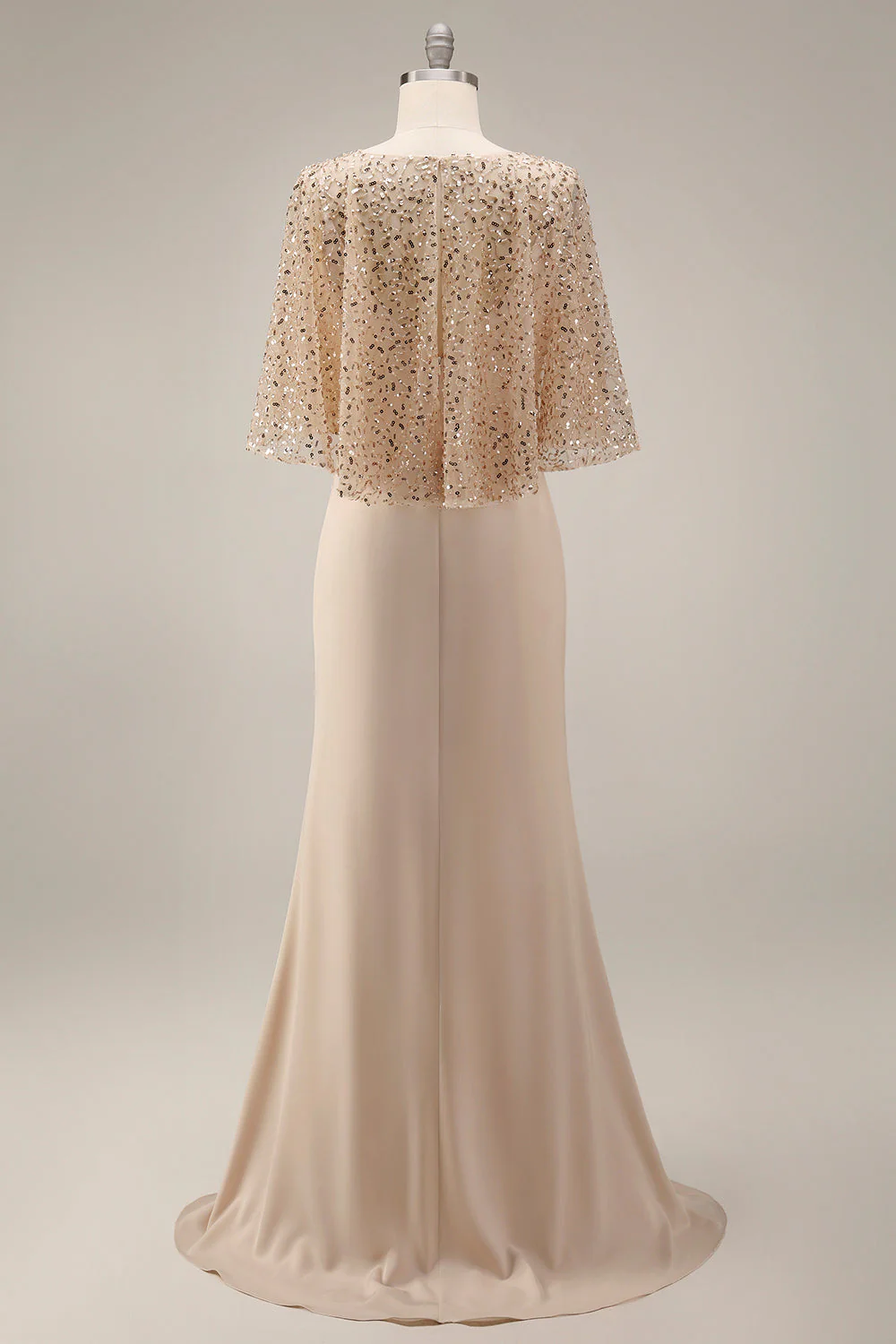 Robe de mère de la mariée en champagne scintillante Longue paillette Sequins de la mariée - Image 2