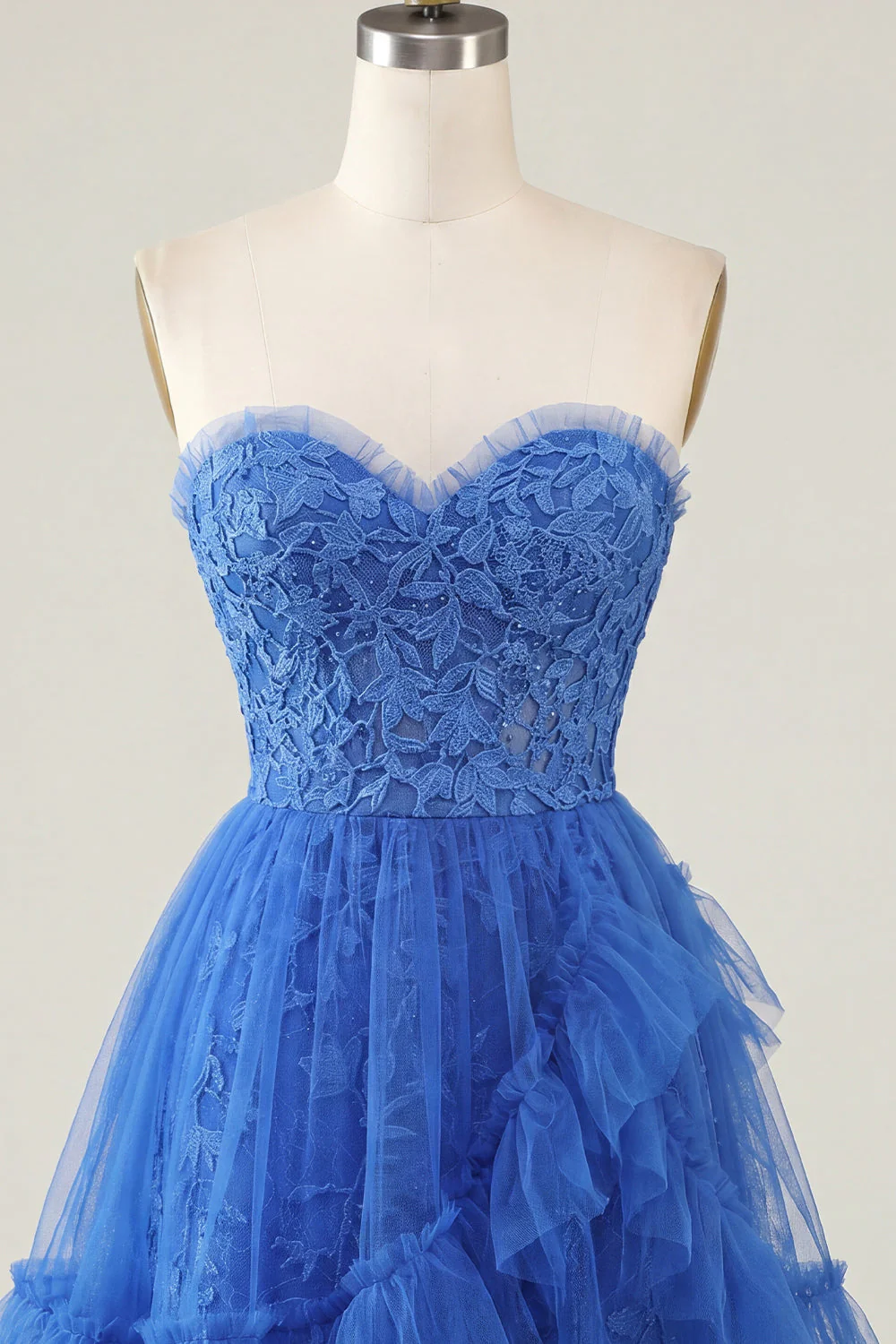 Robe de rentrée rose rose Sweetheart avec volants - Image 11