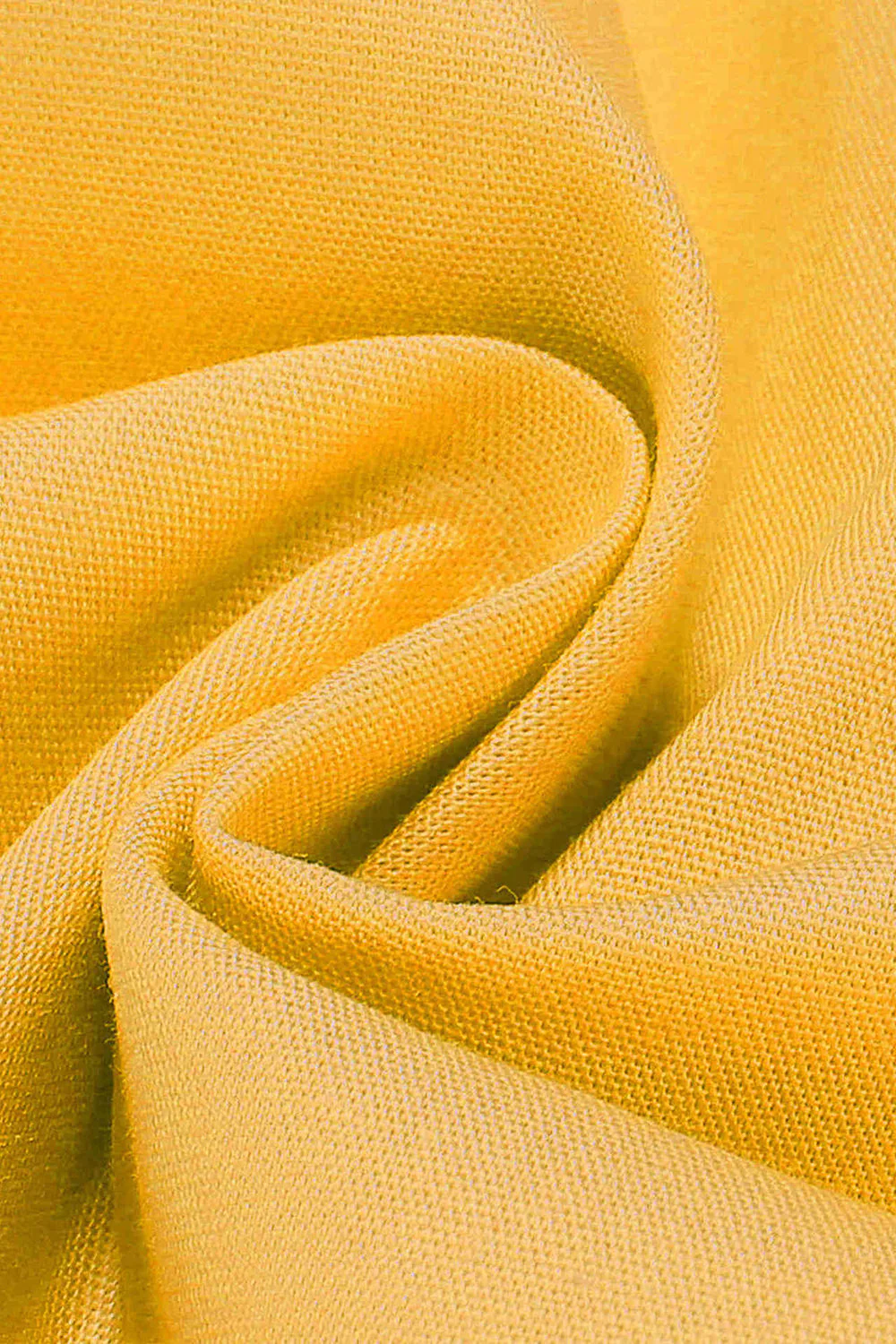Robe des années 1950 bleue à revers cranté, ligne simple, boutonnage simple - Image 9