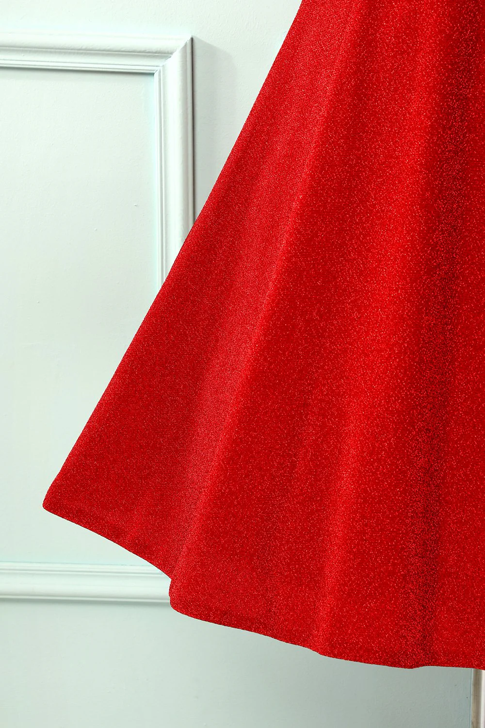 Robe en velours bordeaux - Image 4