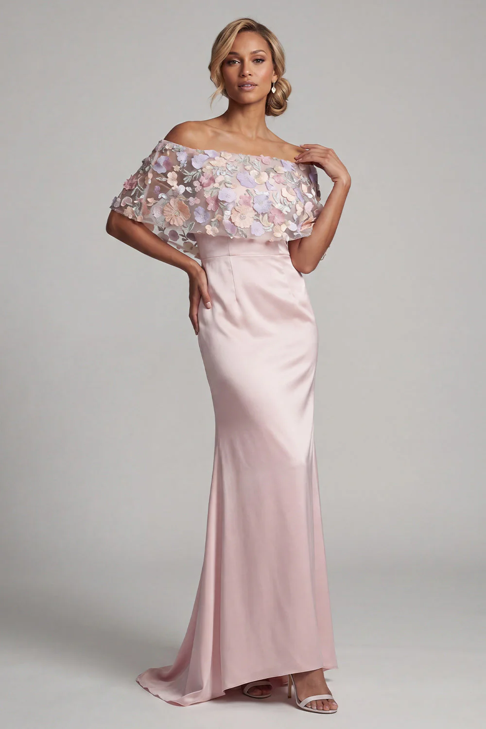 Robe fleurie longue sirène à fard à joues - Image 2