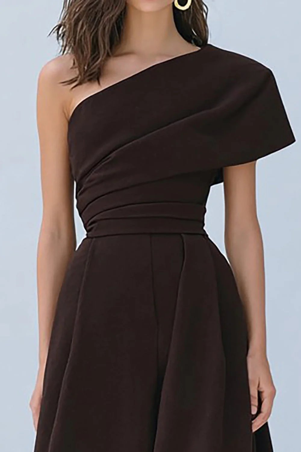 Robe formelle Coffee Line, une épaule longue - Image 2