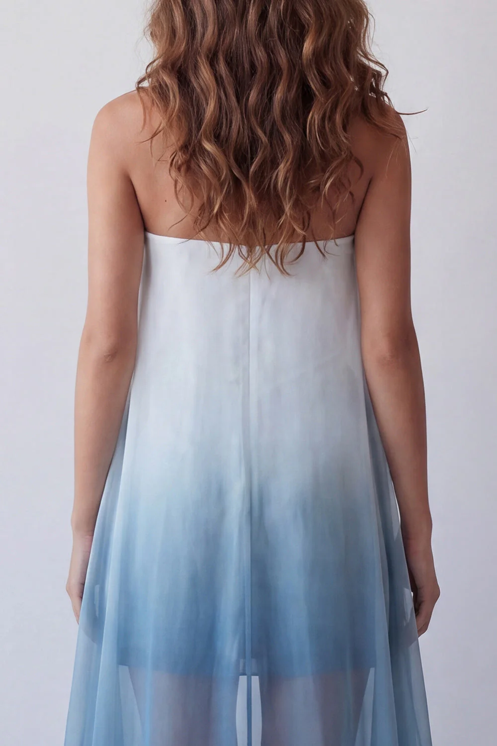 Robe formelle Mini Bodycon Shortless Bleu Bleu LakeBlue - Image 5