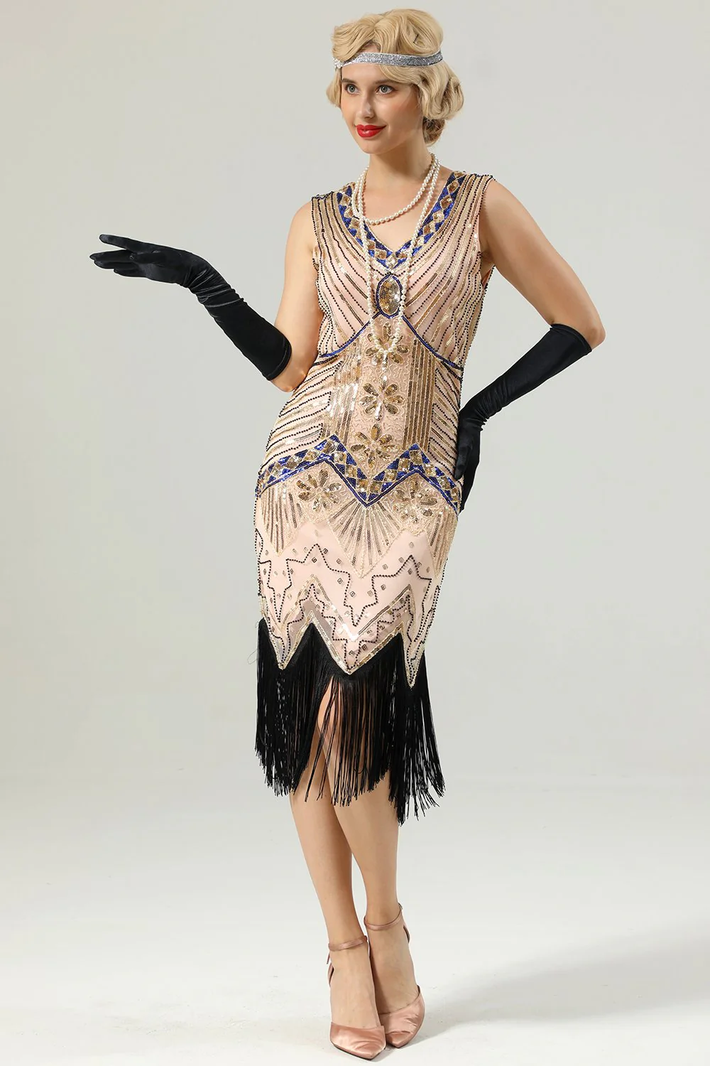 Robe Gatsby sans manches des années 20 - Image 15