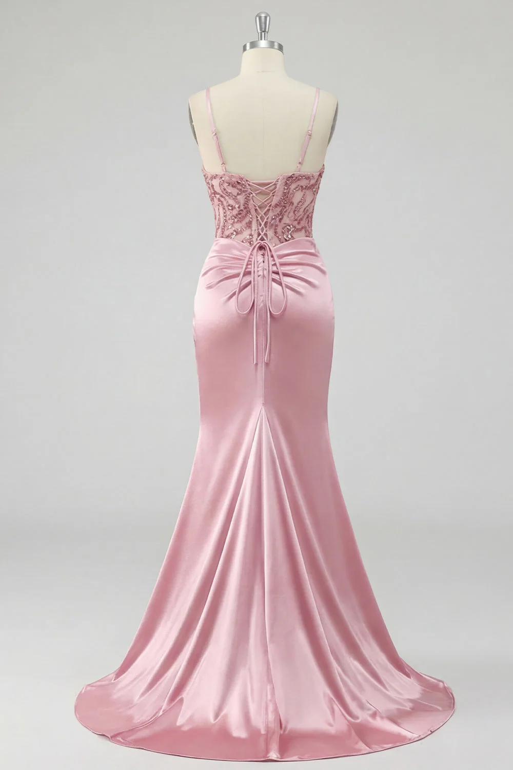 Robe longue de bal à paillettes à fard - Image 6