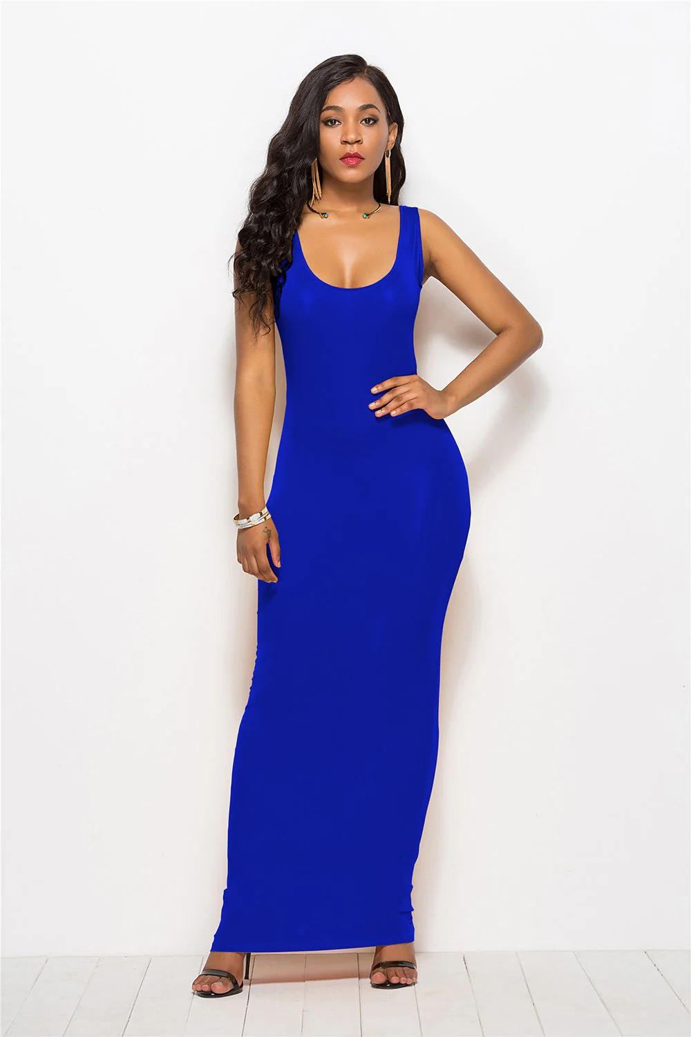 Robe moulante longue noire - Image 12
