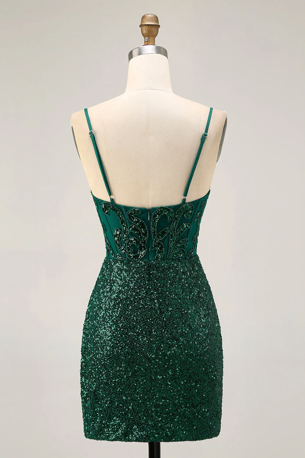 Robe de cocktail moulante scintillante à paillettes - Image 2