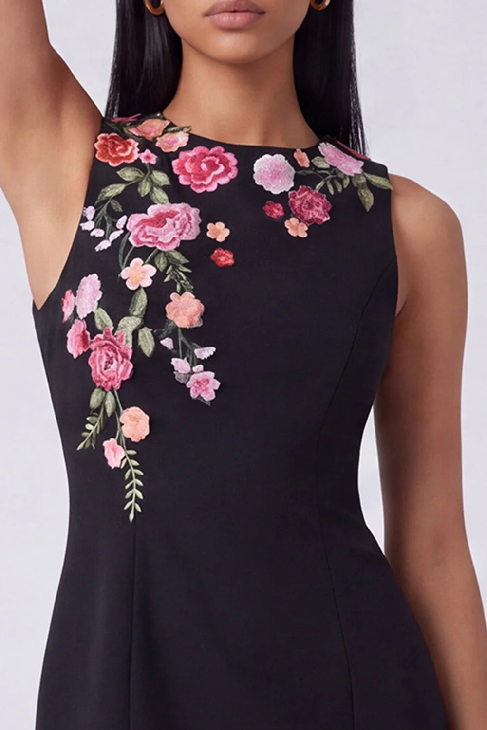 Robe noire bodycon bodycon mini - Image 3
