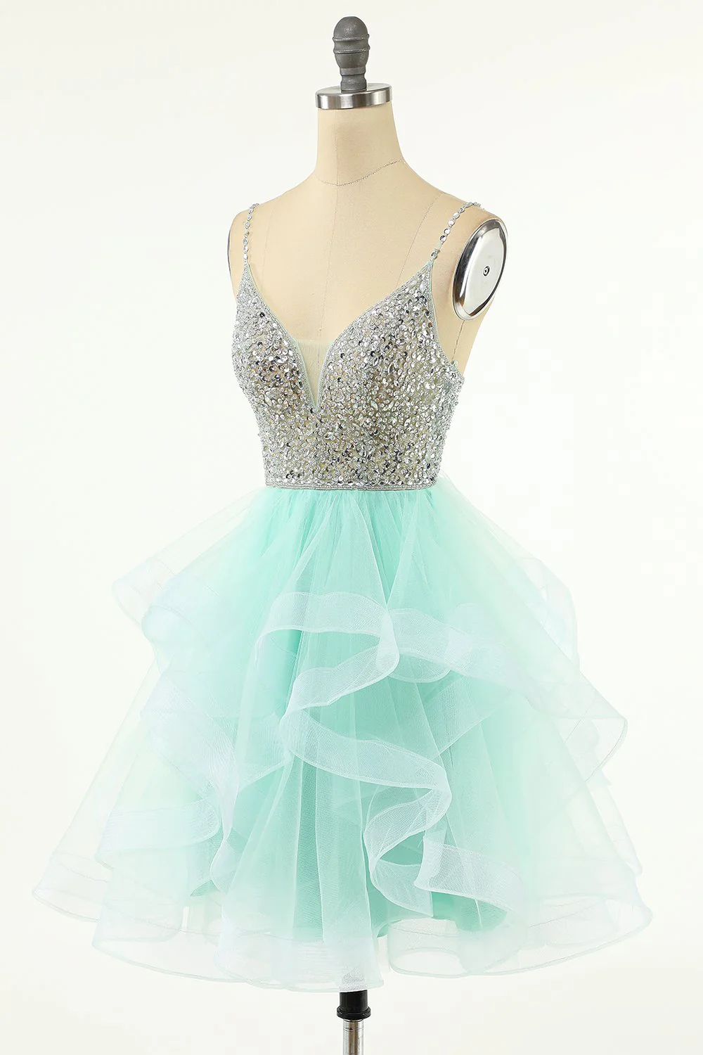 Robe rose de retour à la maison courte perlée - Image 10