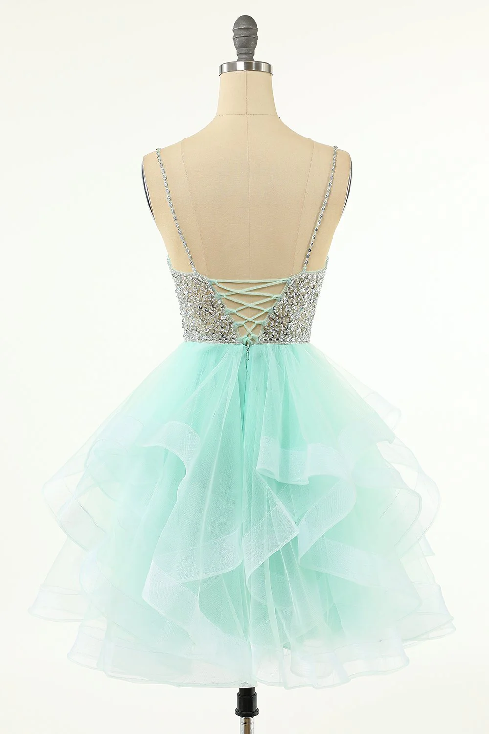 Robe rose de retour à la maison courte perlée - Image 7